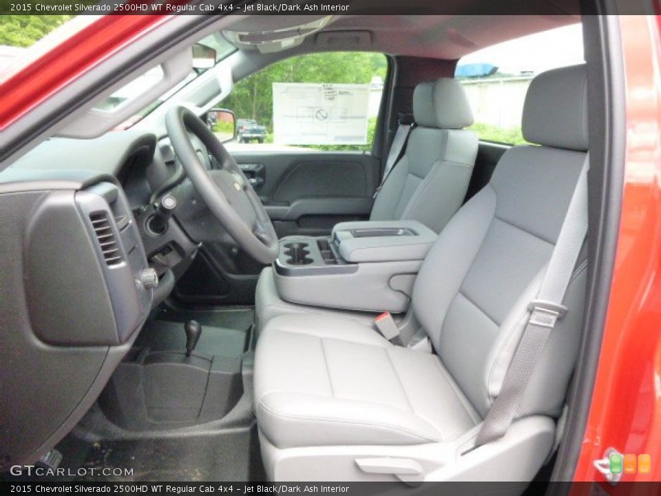 Jet Black/Dark Ash Interior Front Seat for the 2015 Chevrolet Silverado 2500HD WT Regular Cab 4x4 #94193602