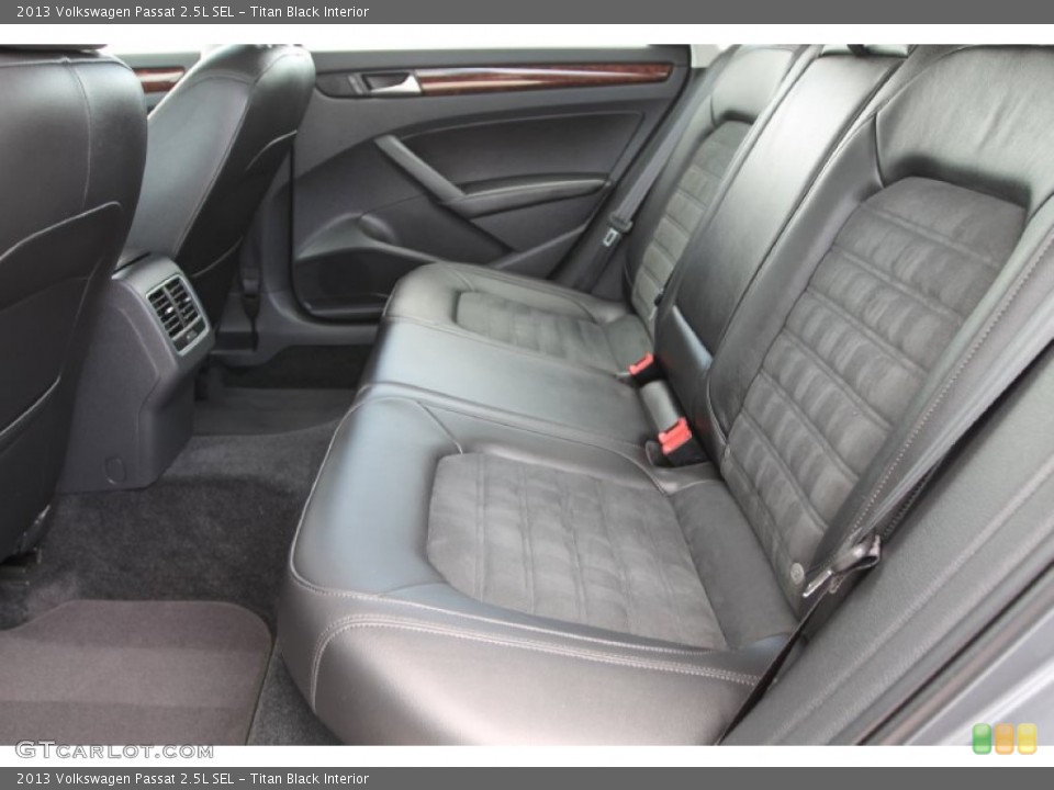 Titan Black Interior Rear Seat for the 2013 Volkswagen Passat 2.5L SEL #94194043