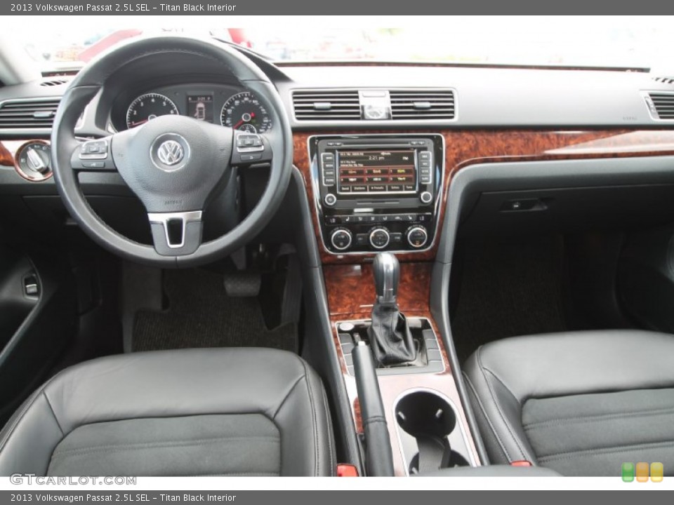 Titan Black Interior Dashboard for the 2013 Volkswagen Passat 2.5L SEL #94194067