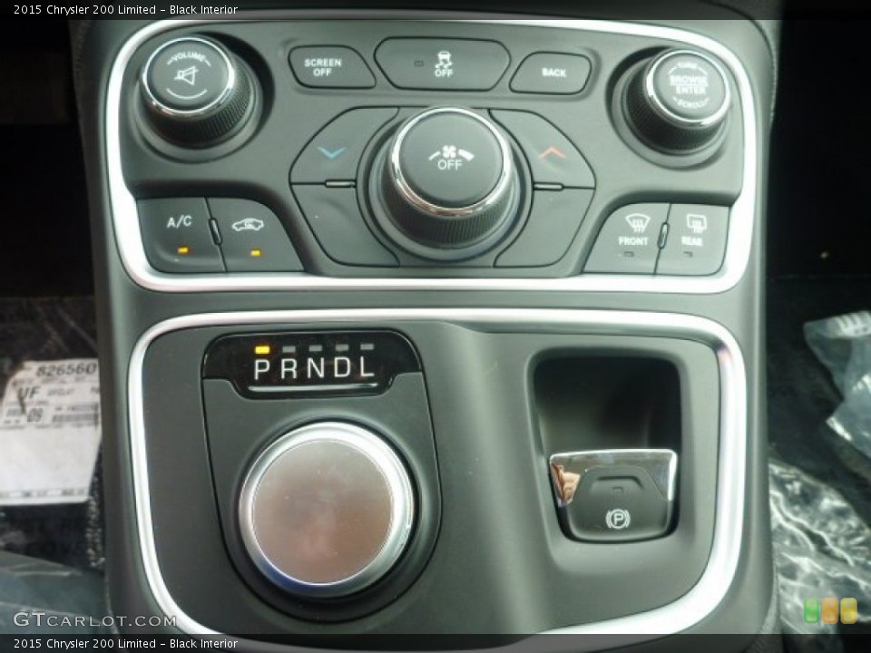 Black Interior Controls for the 2015 Chrysler 200 Limited #94194160