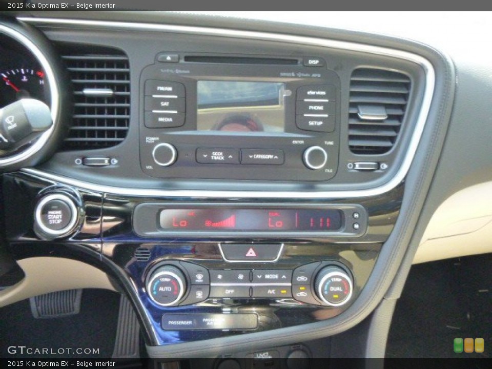 Beige Interior Controls for the 2015 Kia Optima EX #94195201