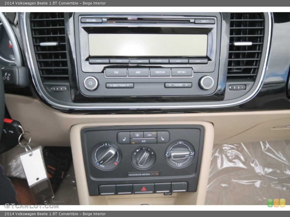 Beige Interior Controls for the 2014 Volkswagen Beetle 1.8T Convertible #94195276