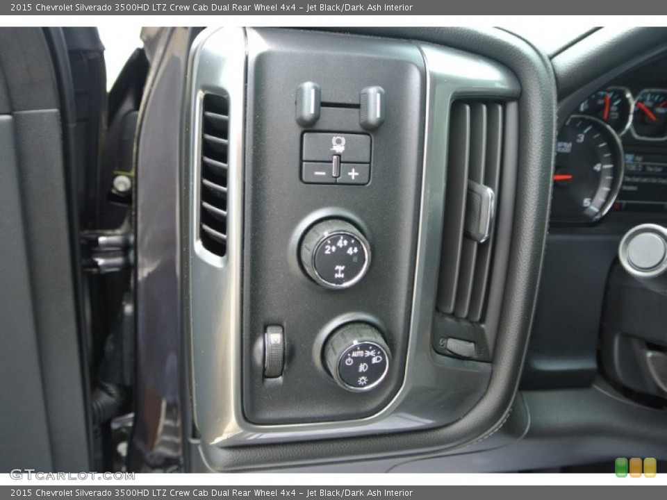 Jet Black/Dark Ash Interior Controls for the 2015 Chevrolet Silverado 3500HD LTZ Crew Cab Dual Rear Wheel 4x4 #94208182
