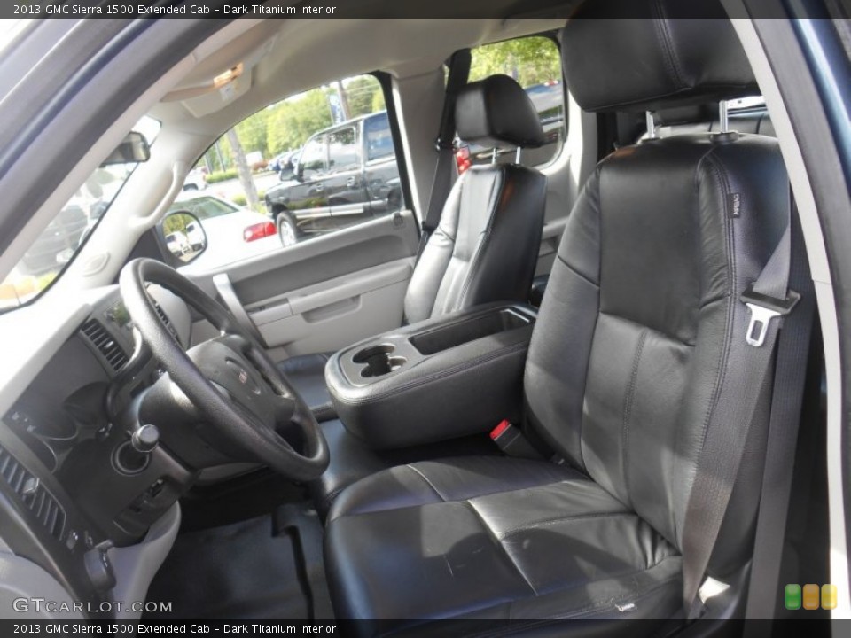 Dark Titanium Interior Front Seat for the 2013 GMC Sierra 1500 Extended Cab #94210192
