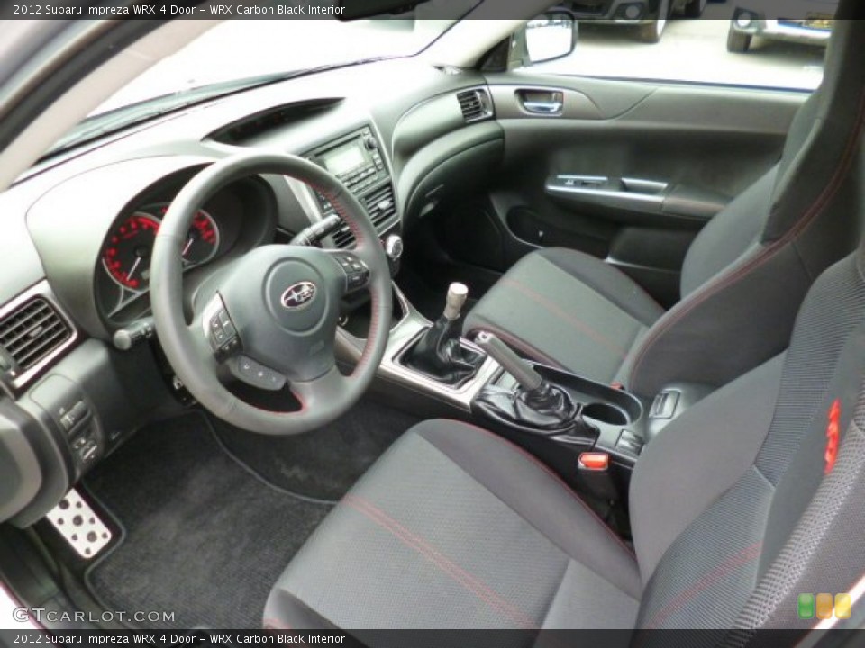 WRX Carbon Black Interior Photo for the 2012 Subaru Impreza WRX 4 Door #94211593