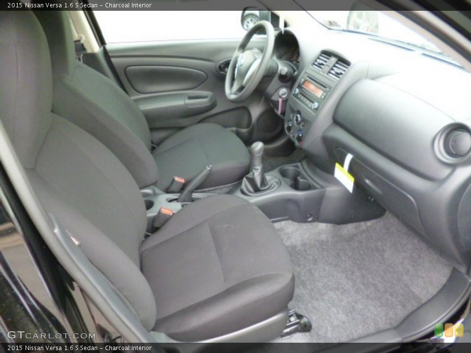Charcoal Interior Photo for the 2015 Nissan Versa 1.6 S Sedan #94214968