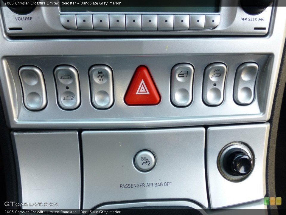 Dark Slate Grey Interior Controls for the 2005 Chrysler Crossfire Limited Roadster #94215622