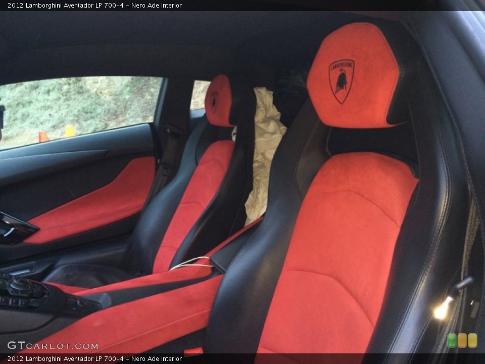 Nero Ade Interior Front Seat for the 2012 Lamborghini Aventador LP 700-4 #94220144