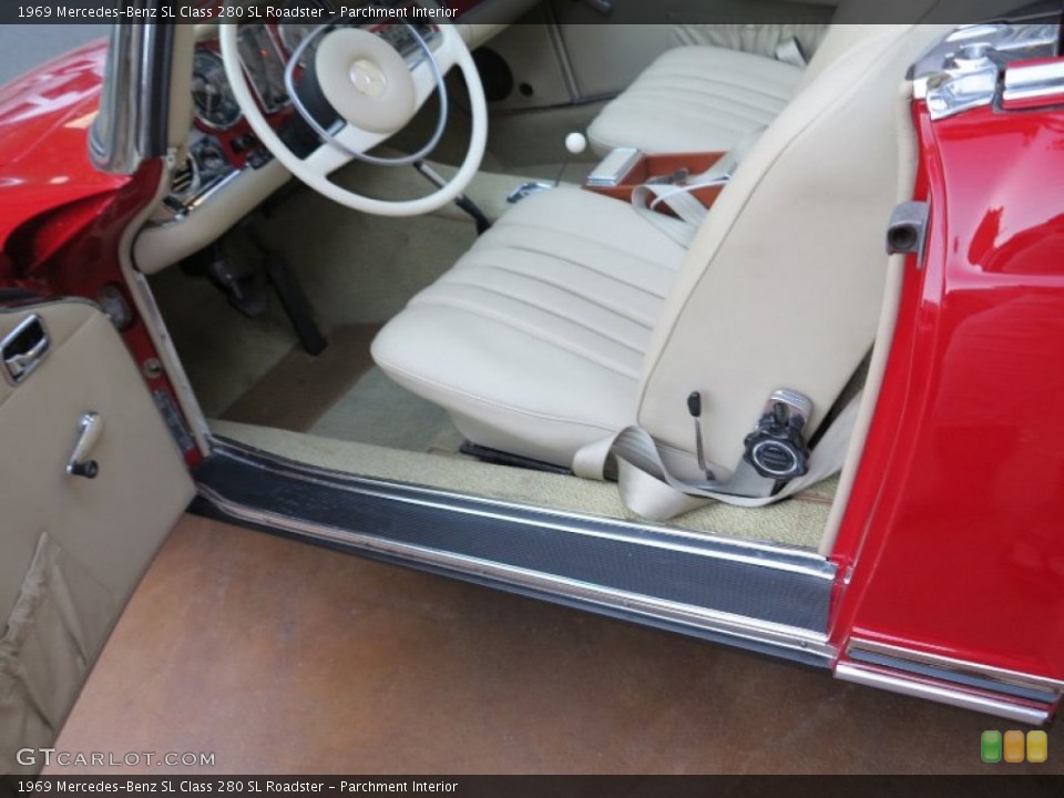 Parchment Interior Front Seat for the 1969 Mercedes-Benz SL Class 280 SL Roadster #94220615