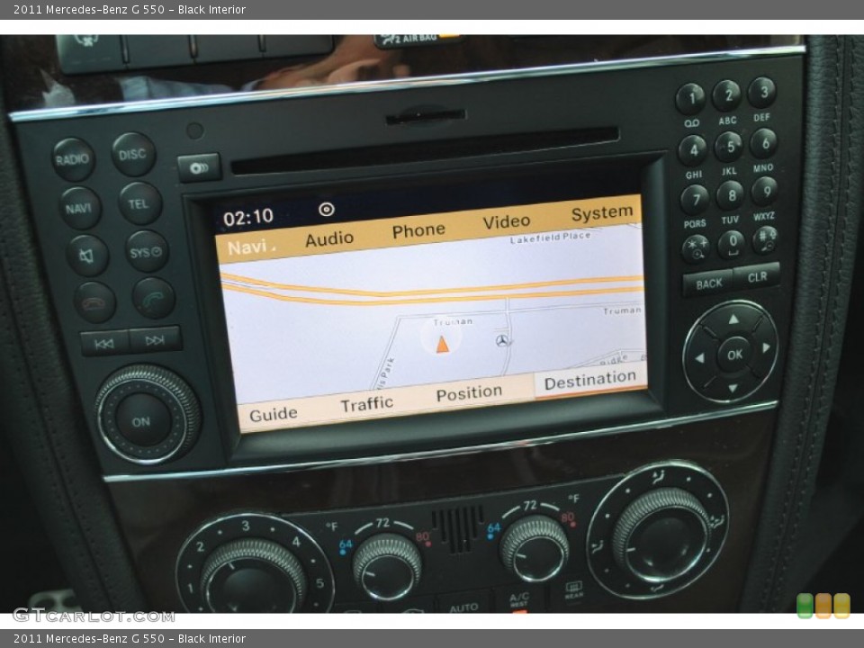 Black Interior Controls for the 2011 Mercedes-Benz G 550 #94225448