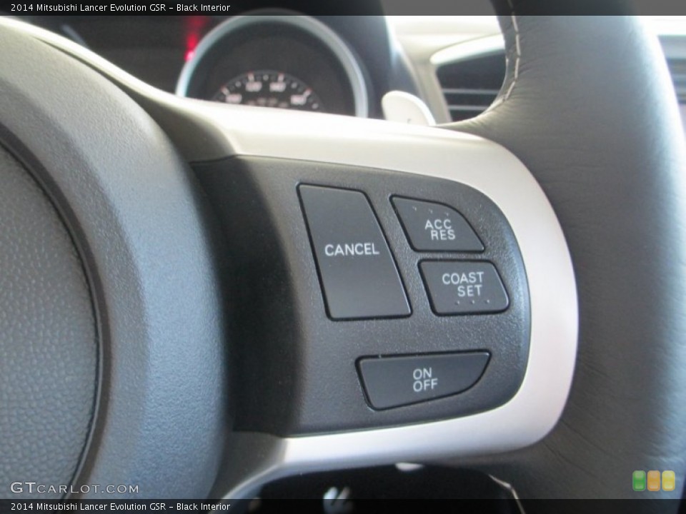 Black Interior Controls for the 2014 Mitsubishi Lancer Evolution GSR #94229126
