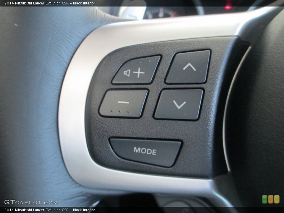 Black Interior Controls for the 2014 Mitsubishi Lancer Evolution GSR #94229147