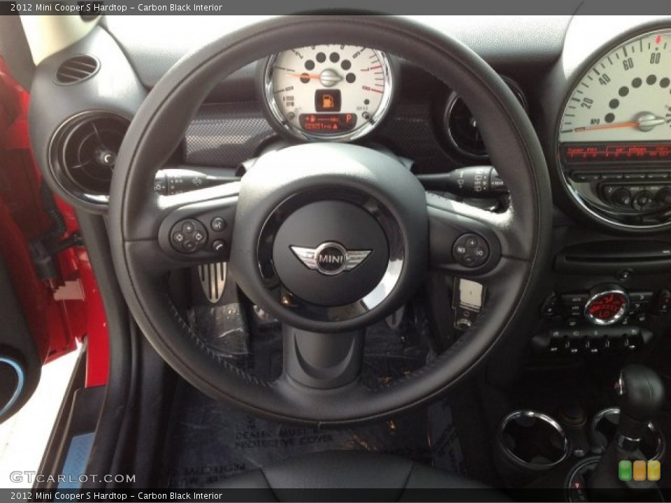 Carbon Black Interior Steering Wheel for the 2012 Mini Cooper S Hardtop #94235631