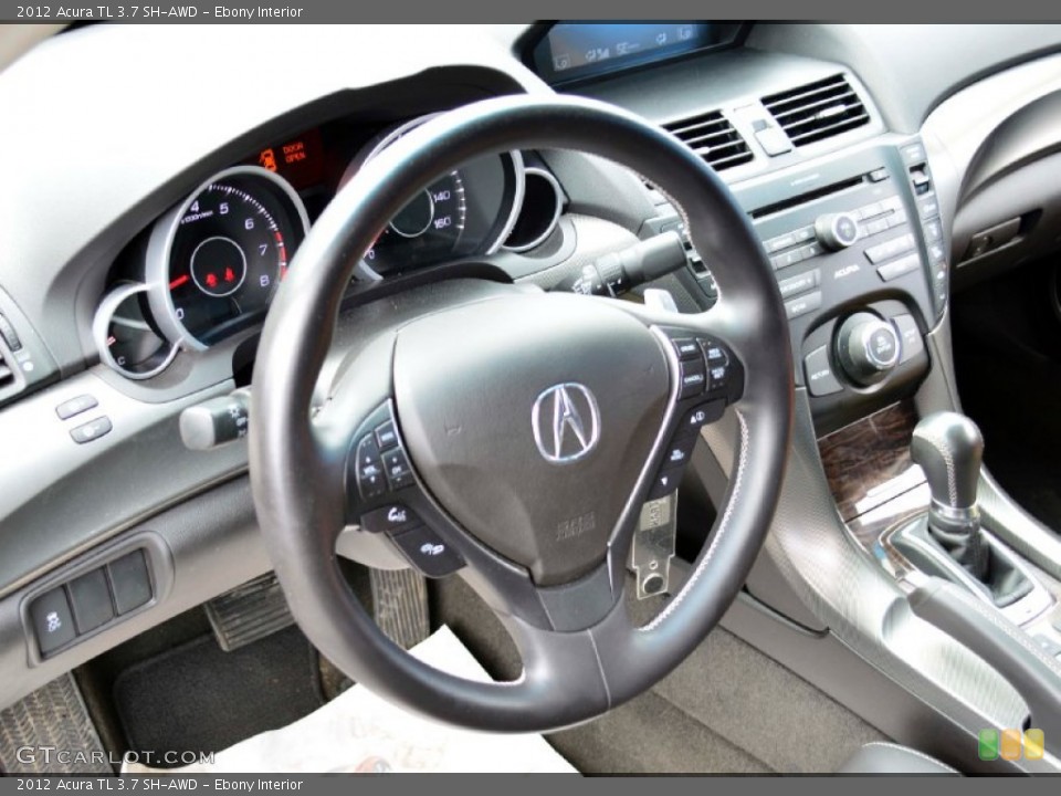 Ebony Interior Steering Wheel for the 2012 Acura TL 3.7 SH-AWD #94237235
