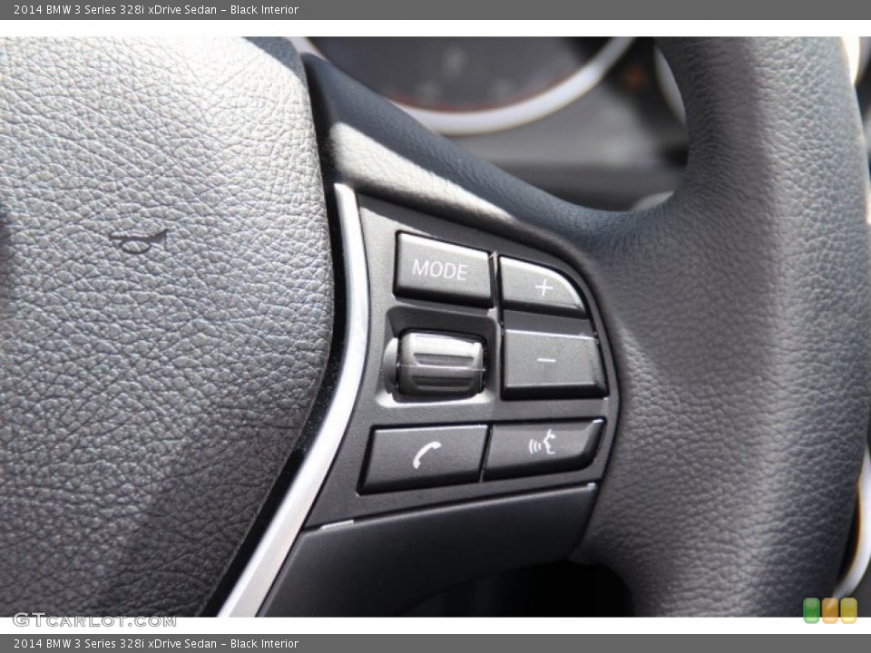 Black Interior Controls for the 2014 BMW 3 Series 328i xDrive Sedan #94237751