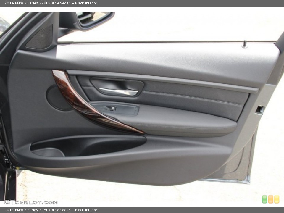 Black Interior Door Panel for the 2014 BMW 3 Series 328i xDrive Sedan #94237880