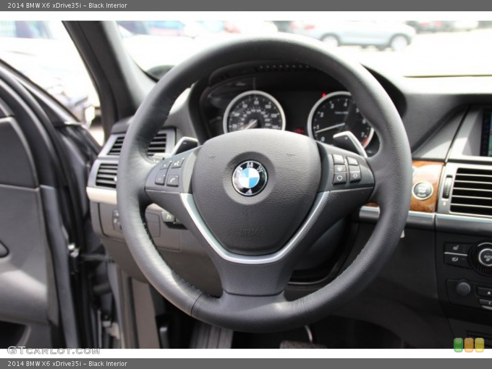 Black Interior Steering Wheel for the 2014 BMW X6 xDrive35i #94238446