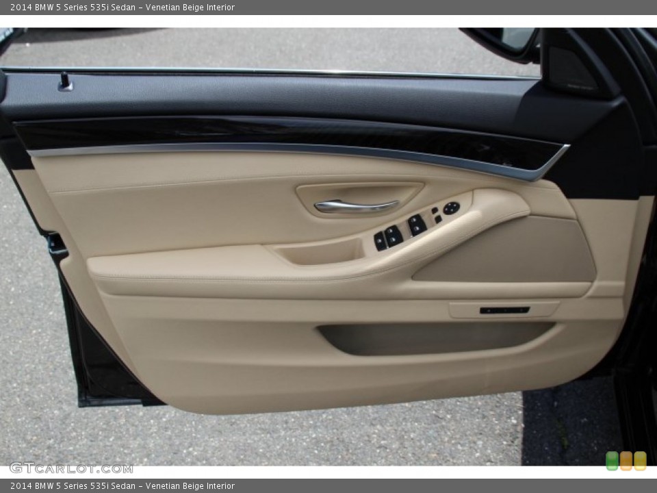 Venetian Beige Interior Door Panel for the 2014 BMW 5 Series 535i Sedan #94239741