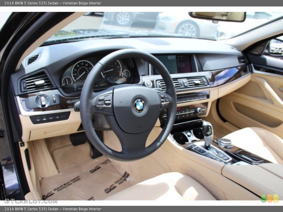 Venetian Beige Interior Photo for the 2014 BMW 5 Series 535i Sedan #94239765