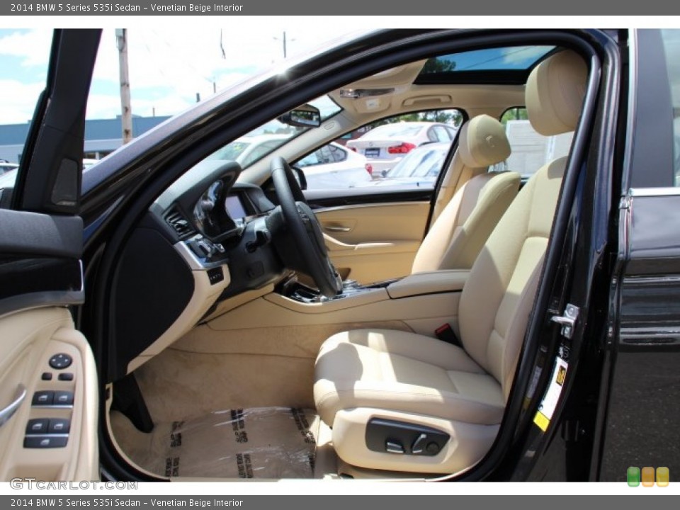 Venetian Beige Interior Front Seat for the 2014 BMW 5 Series 535i Sedan #94239788