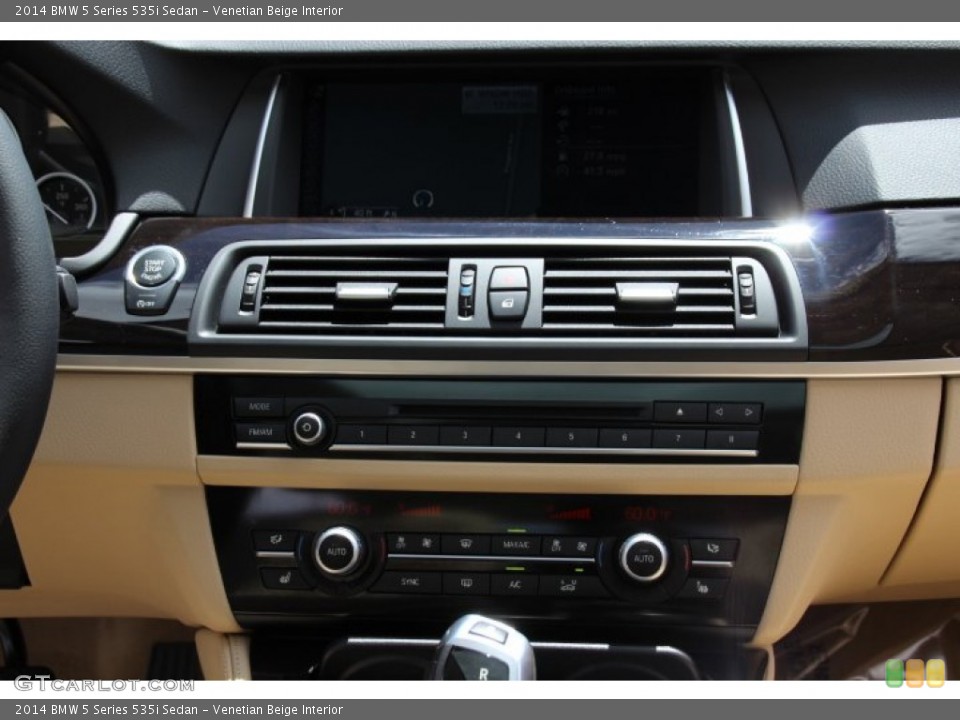 Venetian Beige Interior Controls for the 2014 BMW 5 Series 535i Sedan #94239878