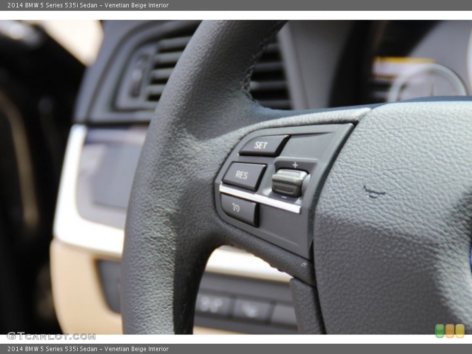 Venetian Beige Interior Controls for the 2014 BMW 5 Series 535i Sedan #94239944