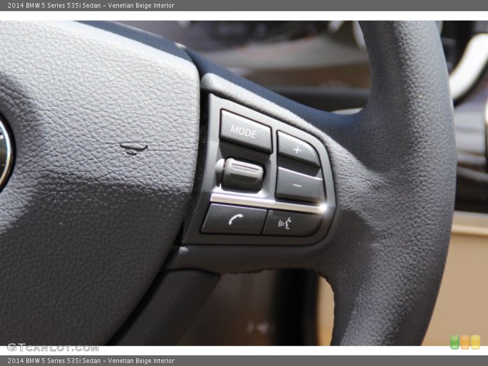 Venetian Beige Interior Controls for the 2014 BMW 5 Series 535i Sedan #94239956