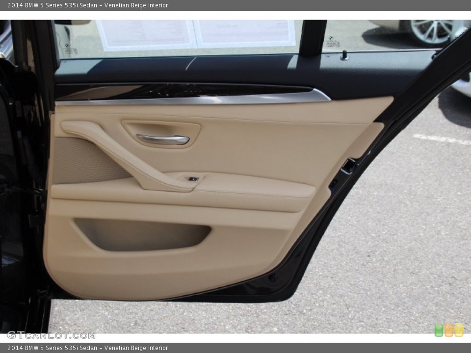 Venetian Beige Interior Door Panel for the 2014 BMW 5 Series 535i Sedan #94240049