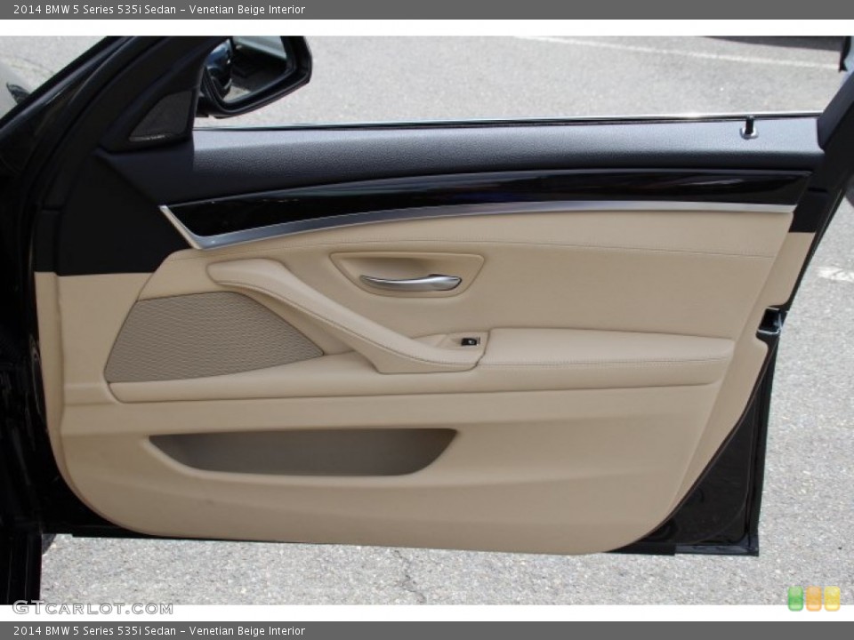 Venetian Beige Interior Door Panel for the 2014 BMW 5 Series 535i Sedan #94240091