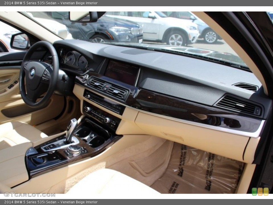 Venetian Beige Interior Dashboard for the 2014 BMW 5 Series 535i Sedan #94240112