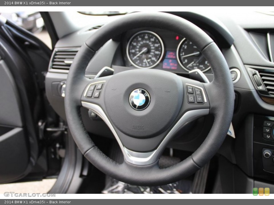 Black Interior Steering Wheel for the 2014 BMW X1 xDrive35i #94241399