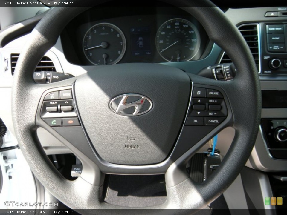 Gray Interior Steering Wheel for the 2015 Hyundai Sonata SE #94243469