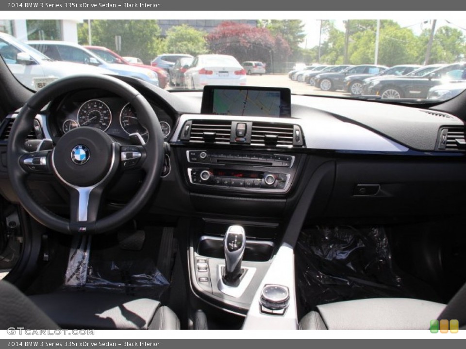 Black Interior Dashboard for the 2014 BMW 3 Series 335i xDrive Sedan #94243625