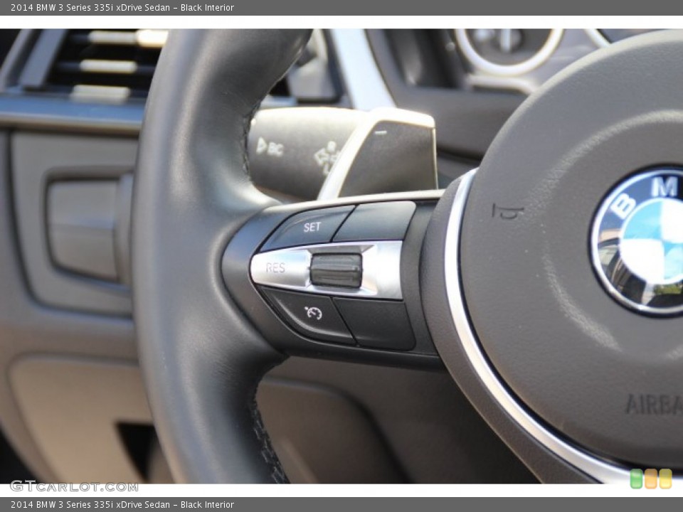 Black Interior Controls for the 2014 BMW 3 Series 335i xDrive Sedan #94243709