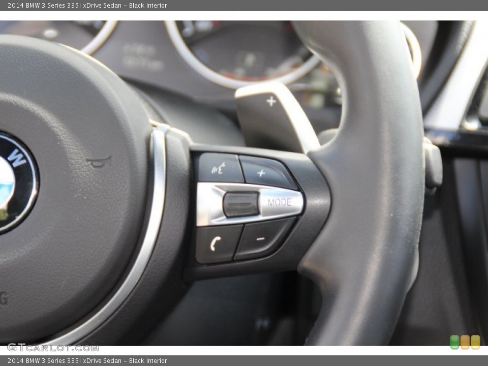 Black Interior Controls for the 2014 BMW 3 Series 335i xDrive Sedan #94243725