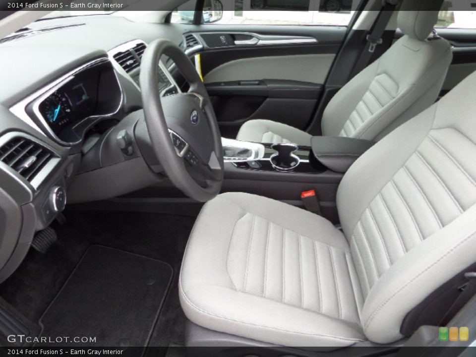 Earth Gray Interior Photo for the 2014 Ford Fusion S #94243919