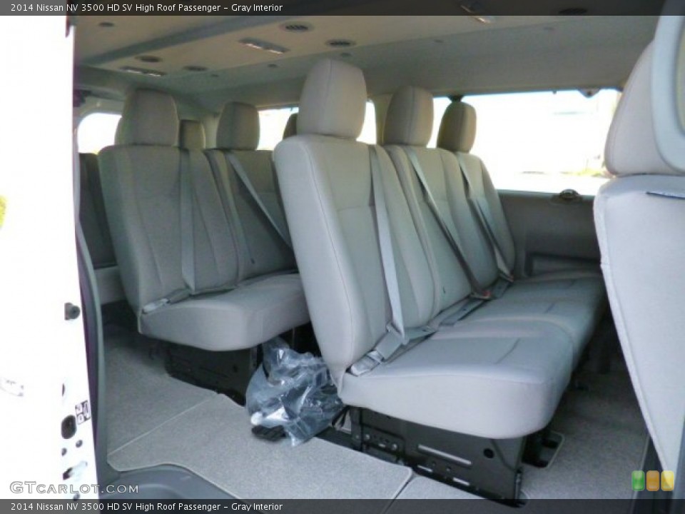 Gray Interior Rear Seat for the 2014 Nissan NV 3500 HD SV High Roof Passenger #94249598