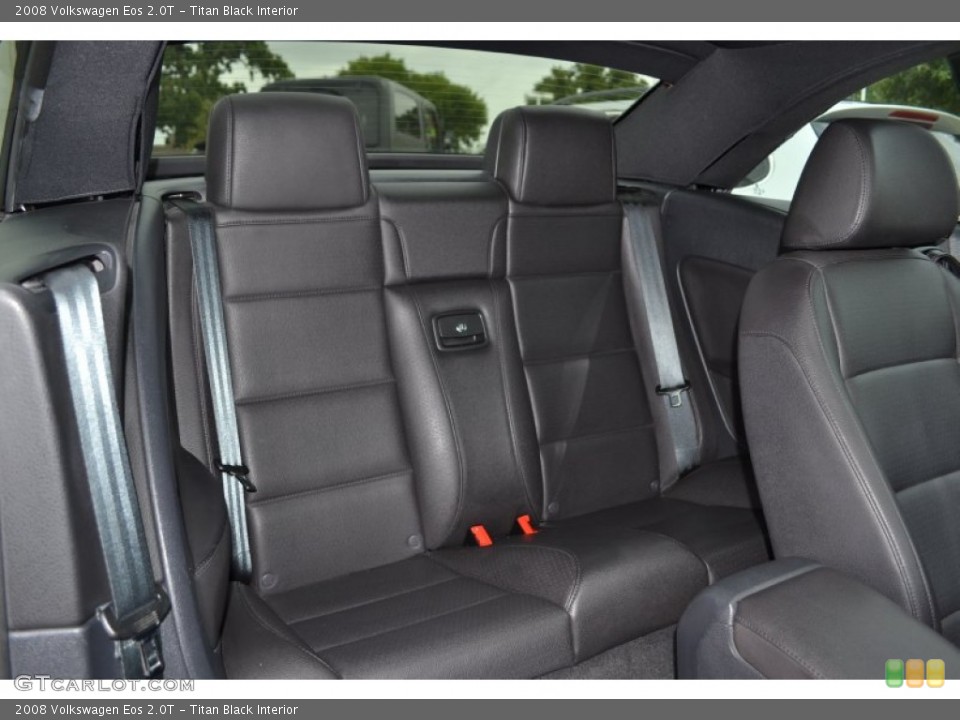 Titan Black Interior Rear Seat for the 2008 Volkswagen Eos 2.0T #94249658