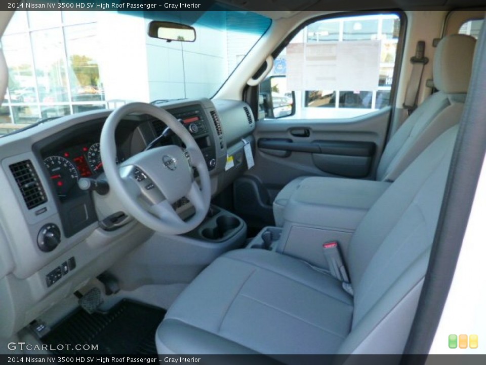 Gray Interior Photo for the 2014 Nissan NV 3500 HD SV High Roof Passenger #94249688