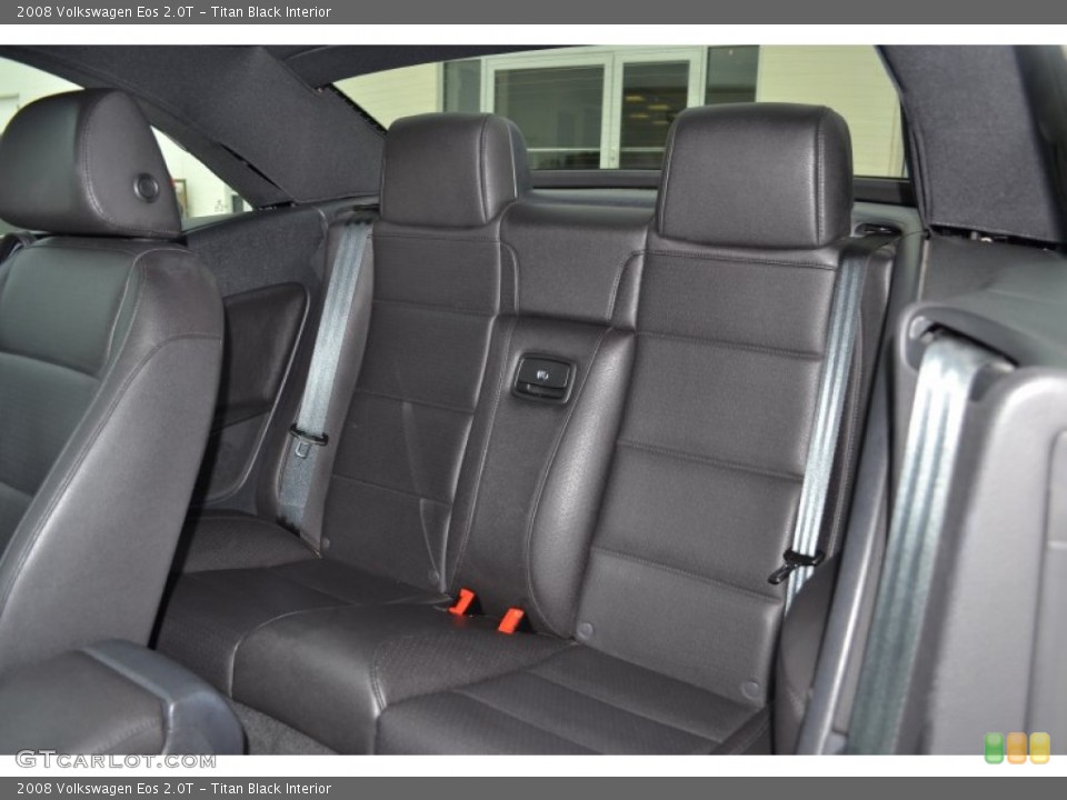 Titan Black Interior Rear Seat for the 2008 Volkswagen Eos 2.0T #94249694