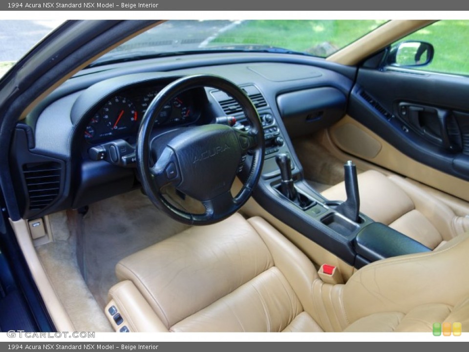 Beige 1994 Acura NSX Interiors