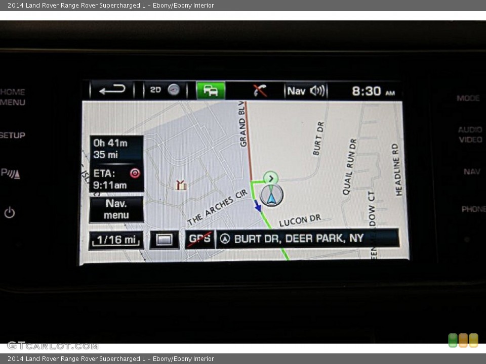 Ebony/Ebony Interior Navigation for the 2014 Land Rover Range Rover Supercharged L #94262948