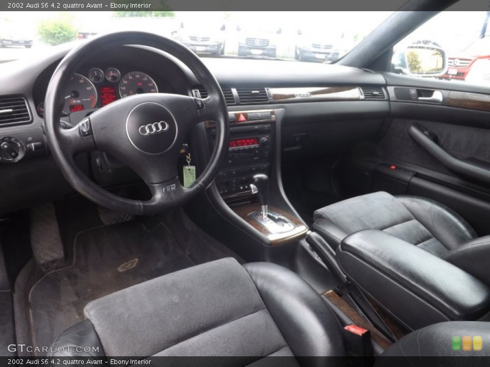 Ebony Interior Prime Interior for the 2002 Audi S6 4.2 quattro Avant #94266569