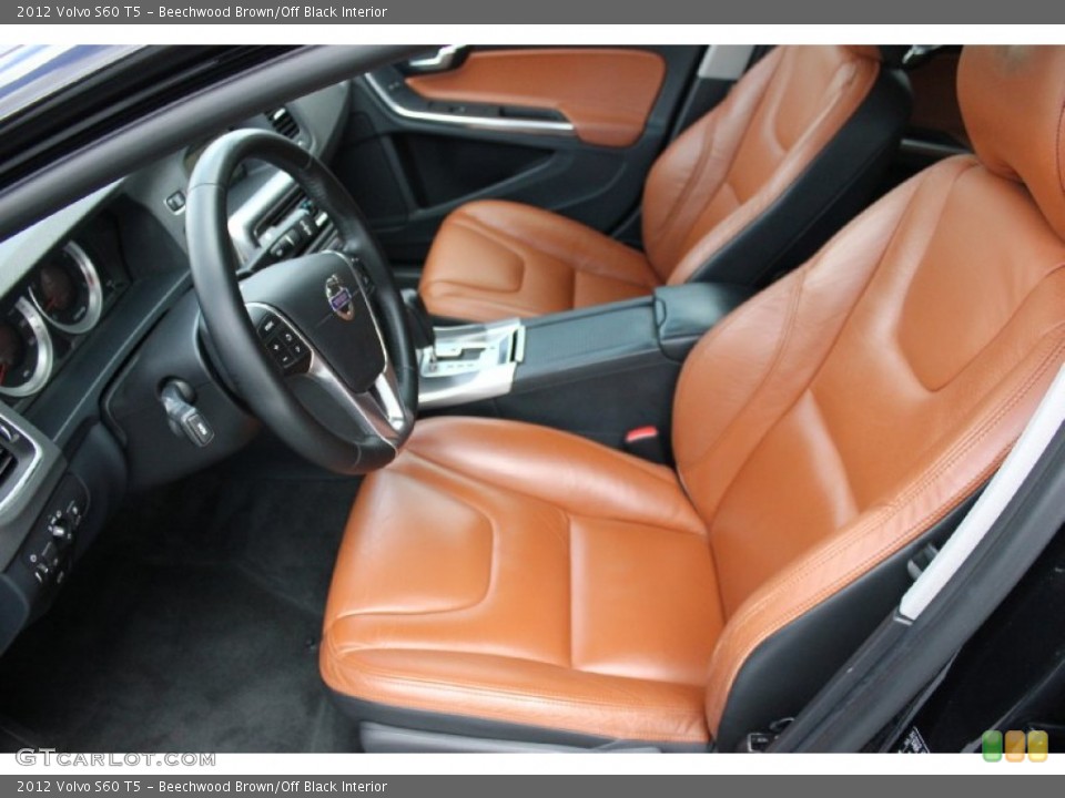 Beechwood Brown/Off Black Interior Front Seat for the 2012 Volvo S60 T5 #94273589