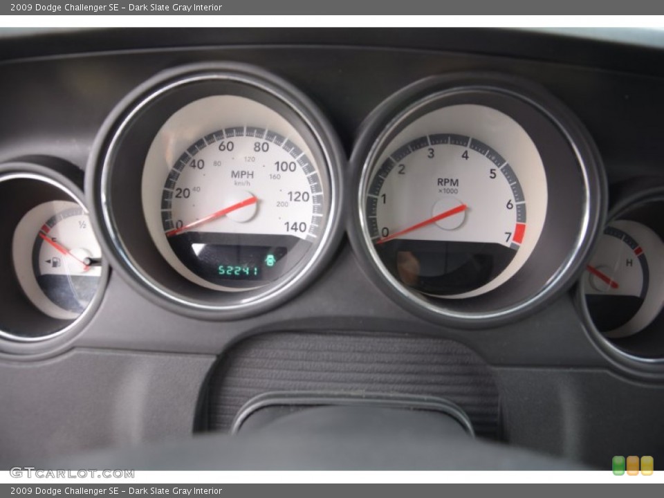 Dark Slate Gray Interior Gauges for the 2009 Dodge Challenger SE #94273604