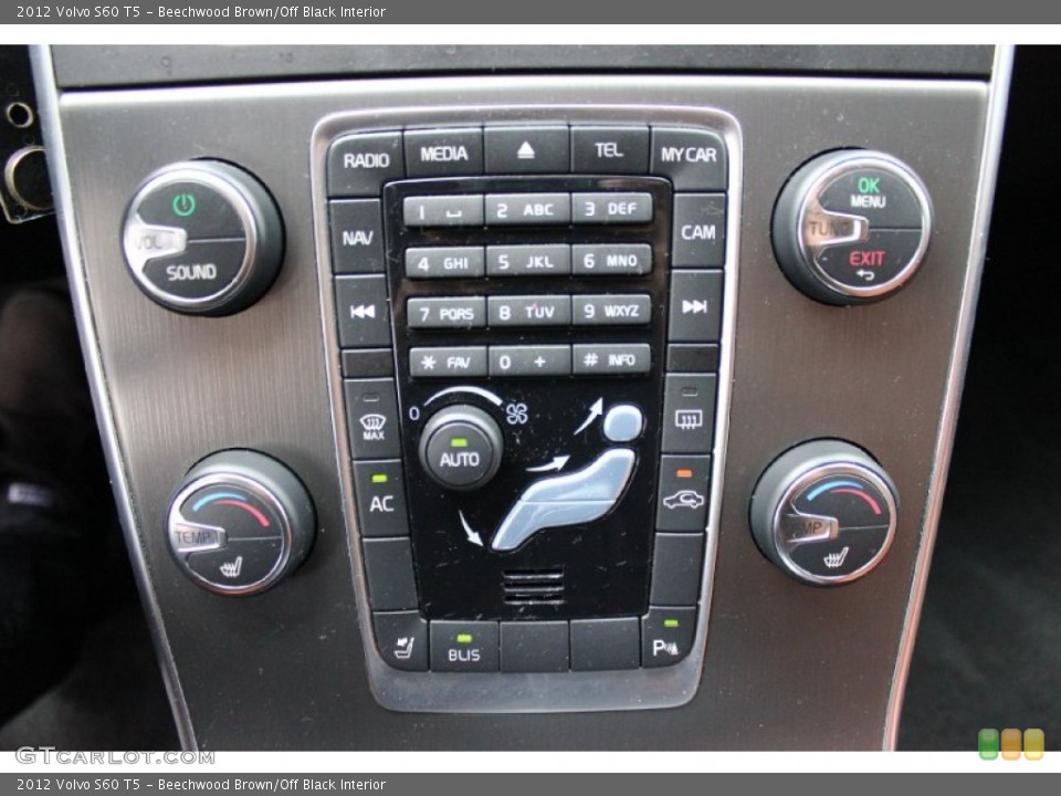 Beechwood Brown/Off Black Interior Controls for the 2012 Volvo S60 T5 #94273643