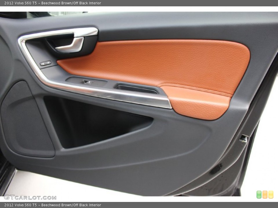 Beechwood Brown/Off Black Interior Door Panel for the 2012 Volvo S60 T5 #94273949