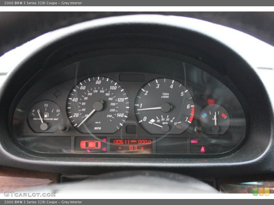 Grey Interior Gauges for the 2000 BMW 3 Series 328i Coupe #94274624