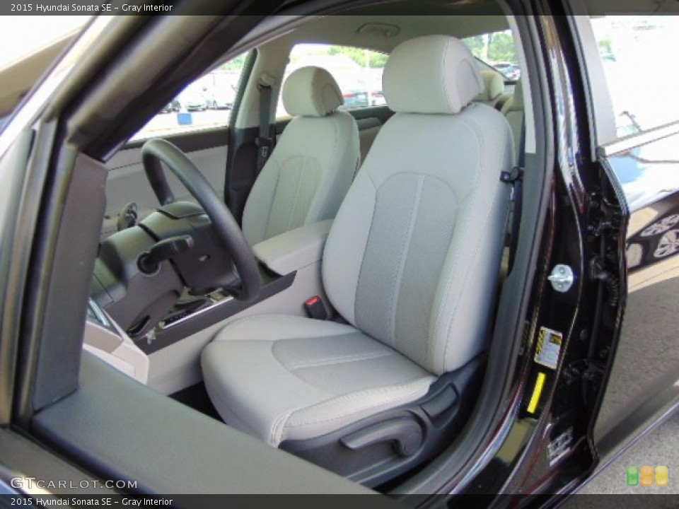 Gray Interior Front Seat for the 2015 Hyundai Sonata SE #94276163
