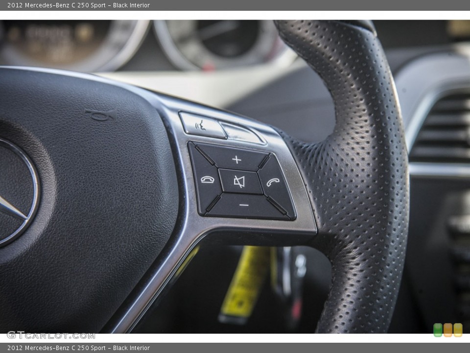 Black Interior Controls for the 2012 Mercedes-Benz C 250 Sport #94277279